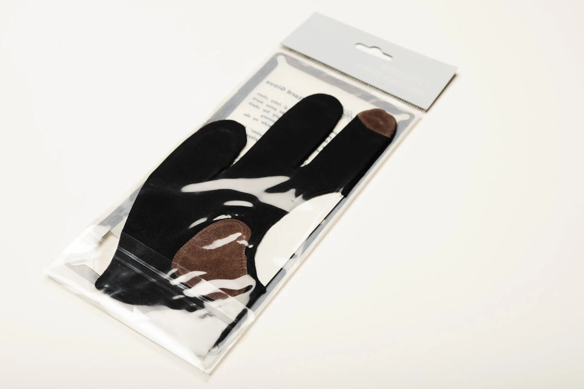 Billard-Handschuh Laperti, Schwarz Mit Lederverstärkung, Verschiedene Größen – Bild 4