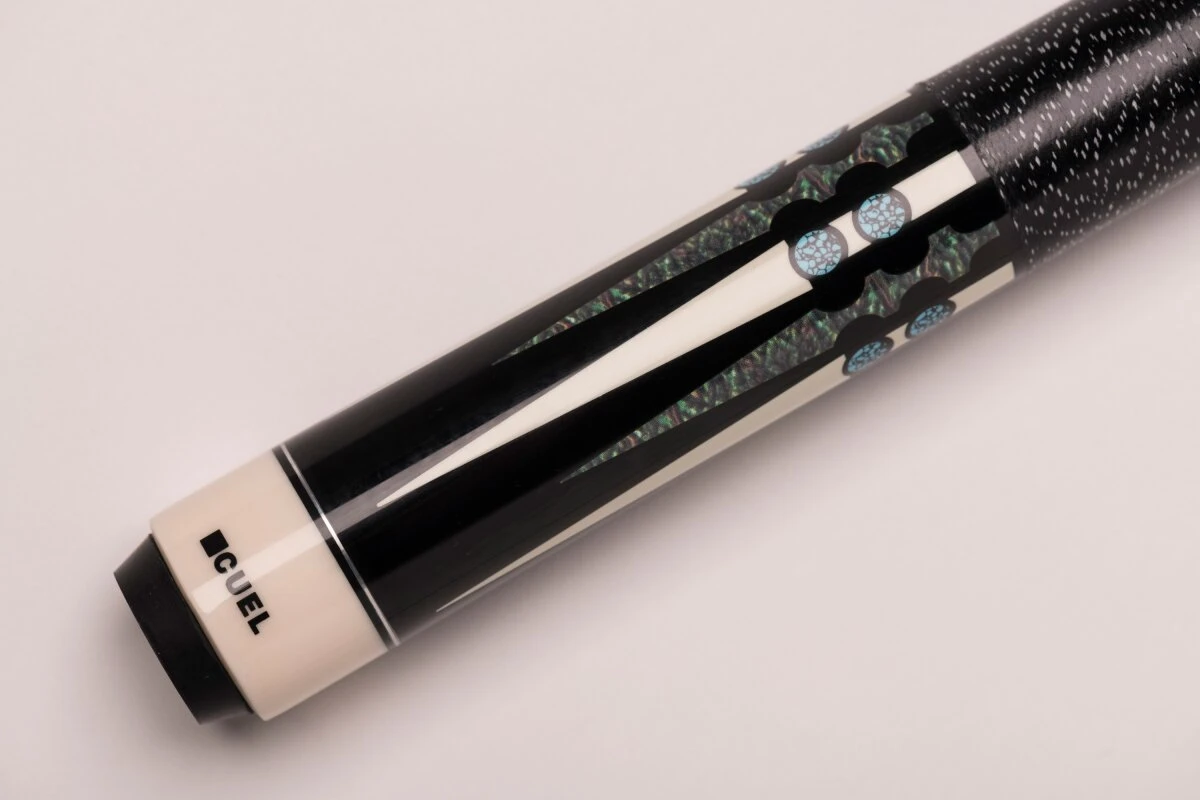 CUEL BE0-029 Billard-Queue Für Poolbillard, 2-teilig, Mit Klebeleder, Vollholz-Oberteil, Leinen-Griffband, 5/16-18-Gewinde – Bild 2