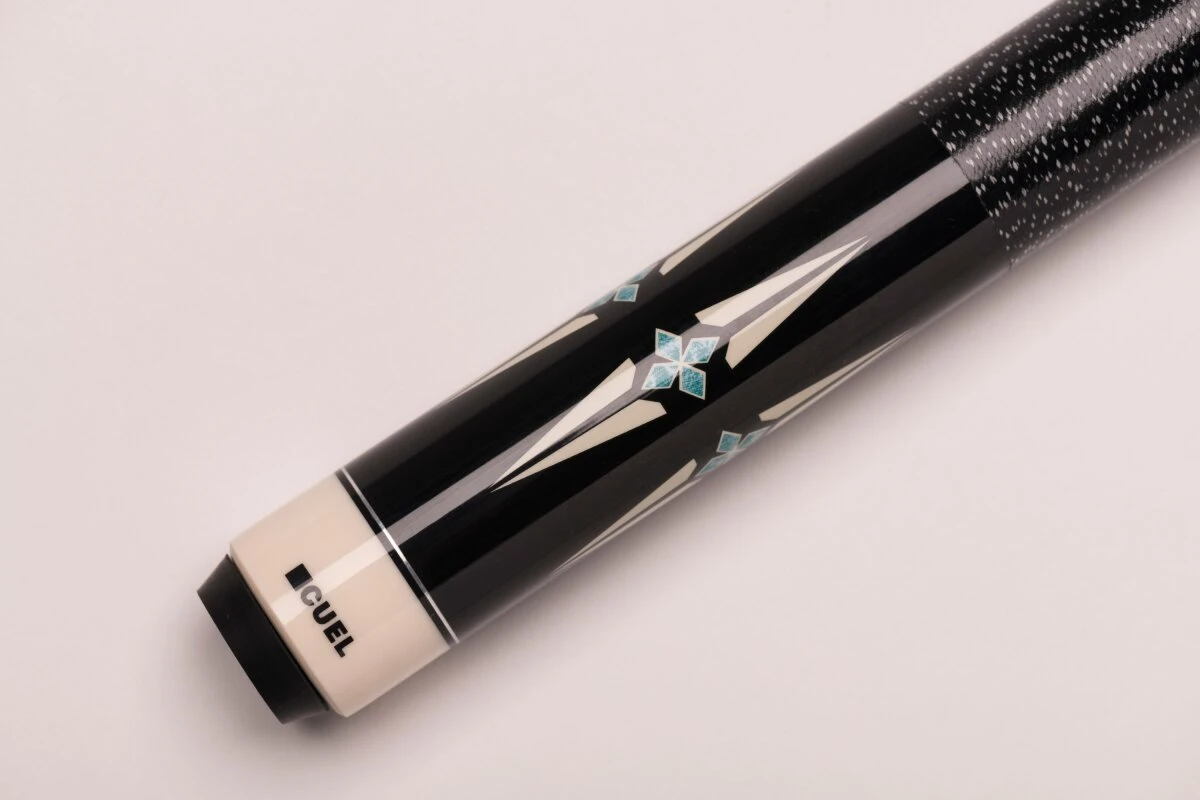 CUEL BE0-047 Billard-Queue Für Poolbillard, 2-teilig, Mit Klebeleder, Vollholz-Oberteil, Leinen-Griffband, 5/16-18-Gewinde – Bild 2