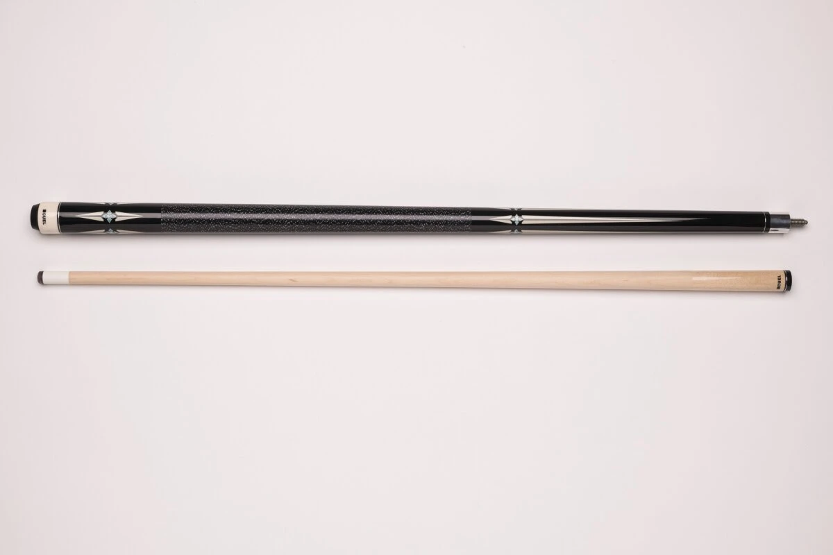 CUEL BE0-047 Billard-Queue Für Poolbillard, 2-teilig, Mit Klebeleder, Vollholz-Oberteil, Leinen-Griffband, 5/16-18-Gewinde – Bild 4