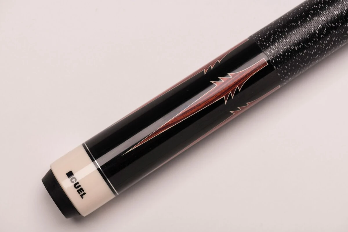 CUEL BE0-048 Billard-Queue Für Poolbillard, 2-teilig, Mit Klebeleder, Vollholz-Oberteil, Leinen-Griffband, 5/16x18-Gewinde – Bild 2