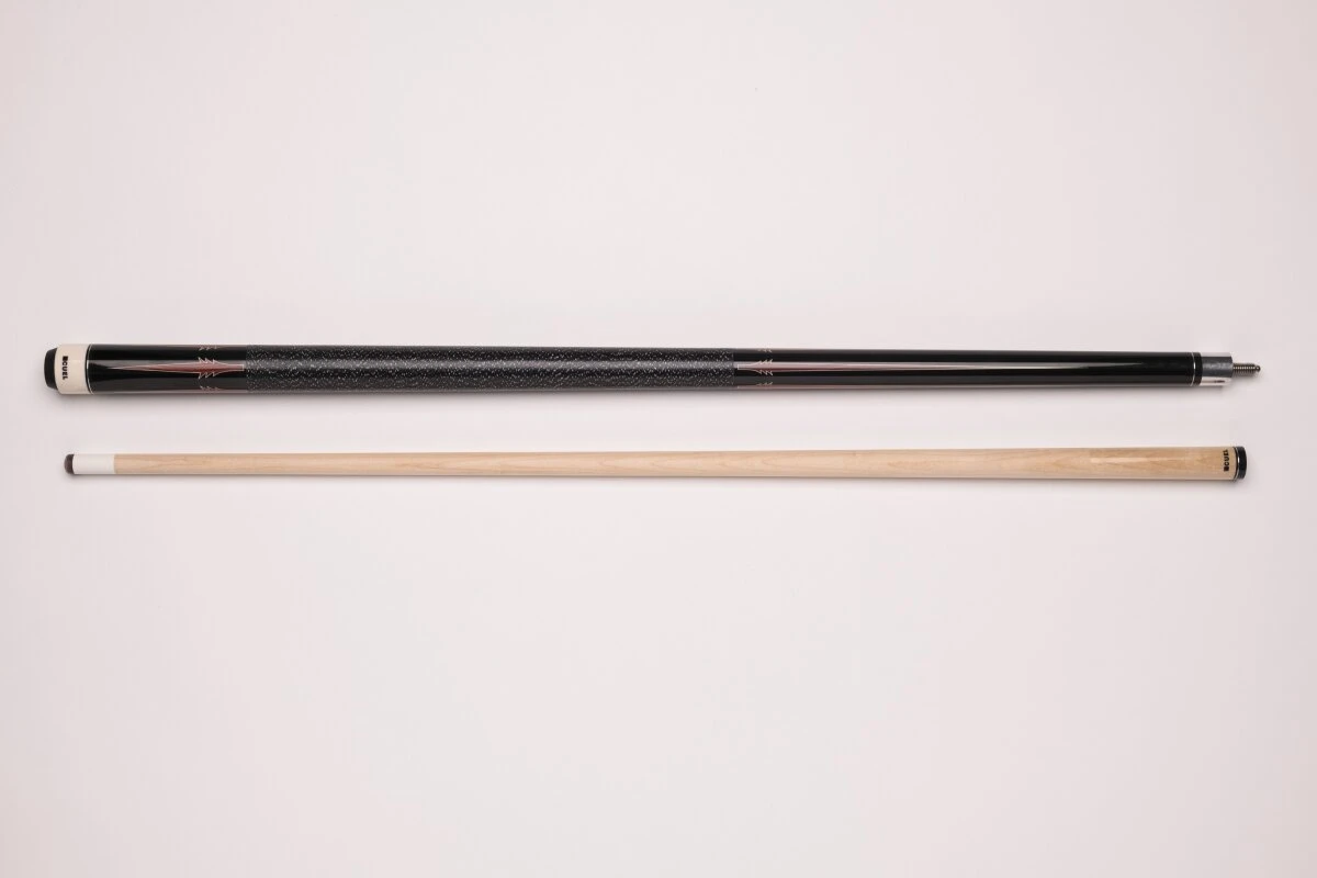 CUEL BE0-048 Billard-Queue Für Poolbillard, 2-teilig, Mit Klebeleder, Vollholz-Oberteil, Leinen-Griffband, 5/16x18-Gewinde – Bild 4