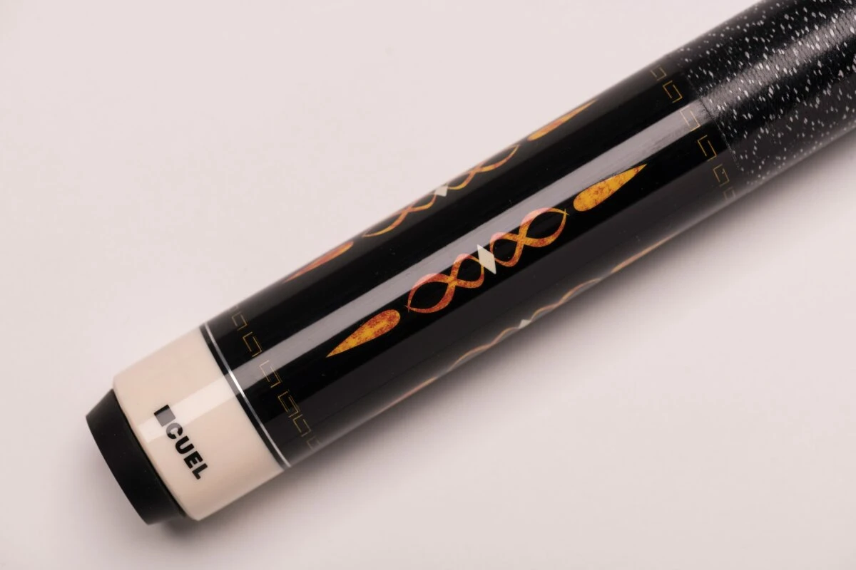 CUEL BE0-053 Billard-Queue Für Poolbillard, 2-teilig, Mit Klebeleder, Vollholz-Oberteil, Leinen-Griffband, 5/16-18-Gewinde – Bild 2