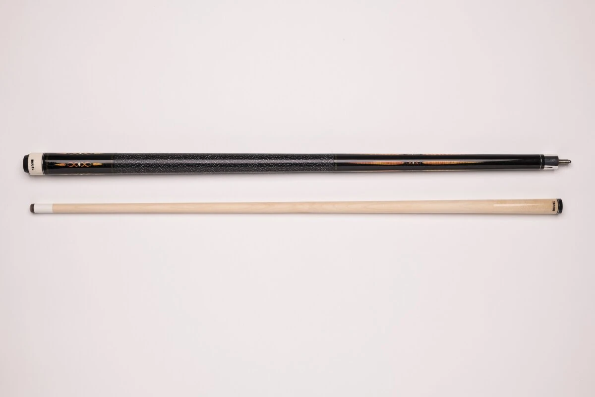 CUEL BE0-053 Billard-Queue Für Poolbillard, 2-teilig, Mit Klebeleder, Vollholz-Oberteil, Leinen-Griffband, 5/16-18-Gewinde – Bild 4