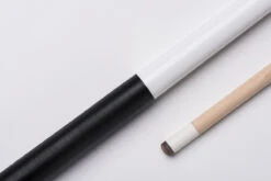 CUEL Code White Billard-Queue Weiß Für Poolbillard, 2-teilig, Mit Vollholz-Oberteil, Leinen-Griffband, 3/8x10-Gewinde