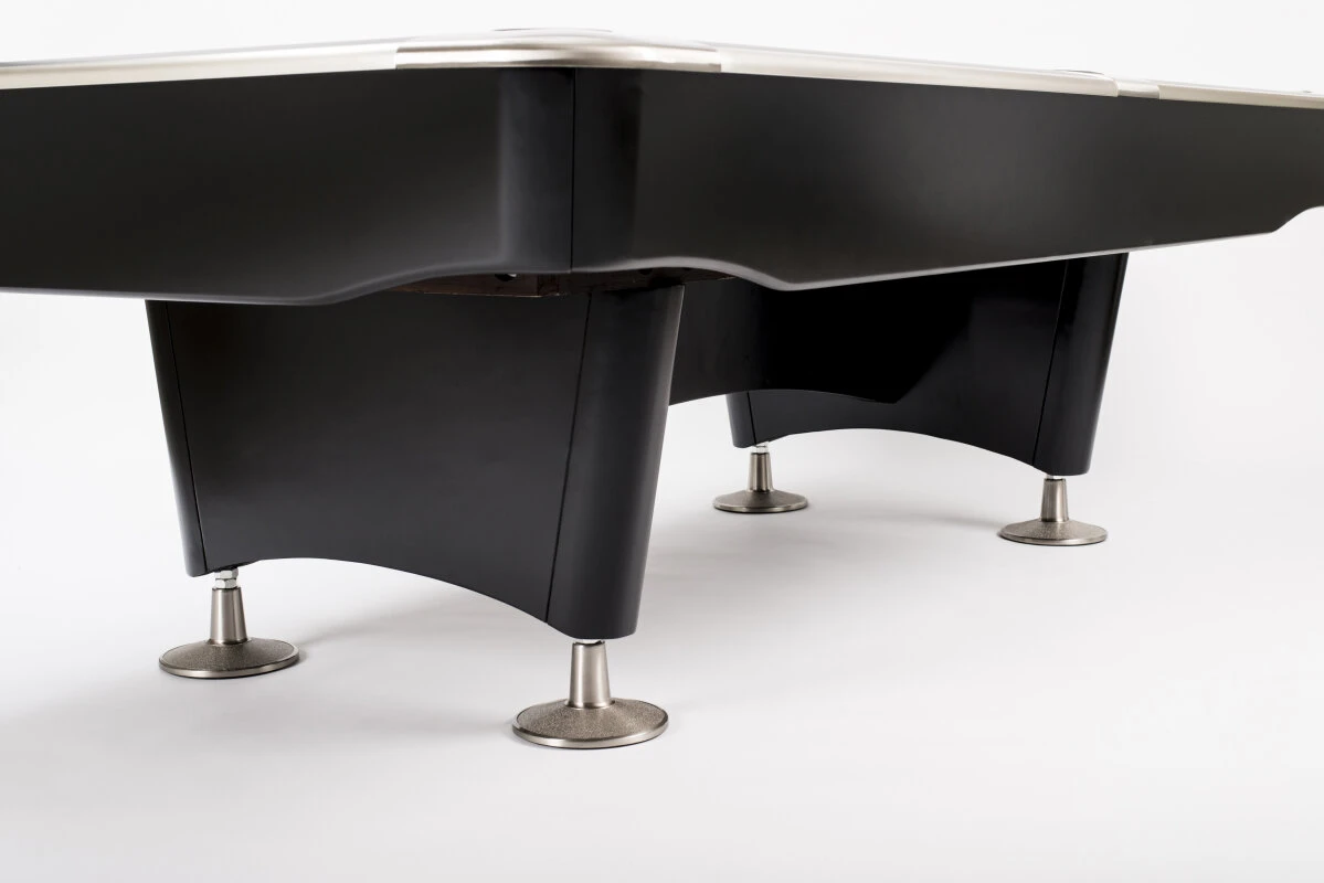 Cuel Pro II Turnier-Billardtisch, 8-Fuß, Matt-schwarz – Bild 3