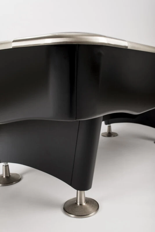 Cuel Pro II Turnier-Billardtisch, 8-Fuß, Matt-schwarz – Bild 8