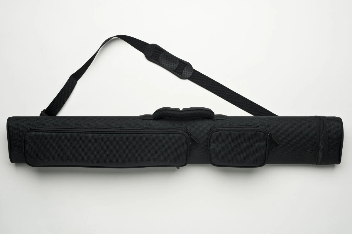 Cuel Billard-Köcher Sport Schwarz 2/4 Für Pool-Billard-Queues, Mit Schultergurt, Tragegriff Und Zwei Seitentaschen Für Billardzubehör – Bild 2