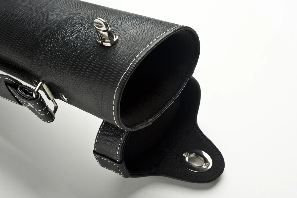 Cuel Billard-Köcher „Hustler Black“ 2/2 Für Pool-Billard-Queues, Schwarz, Aus Feinem Kunstleder, Mit Drei Seitentaschen Für Billardzubehör – Bild 8