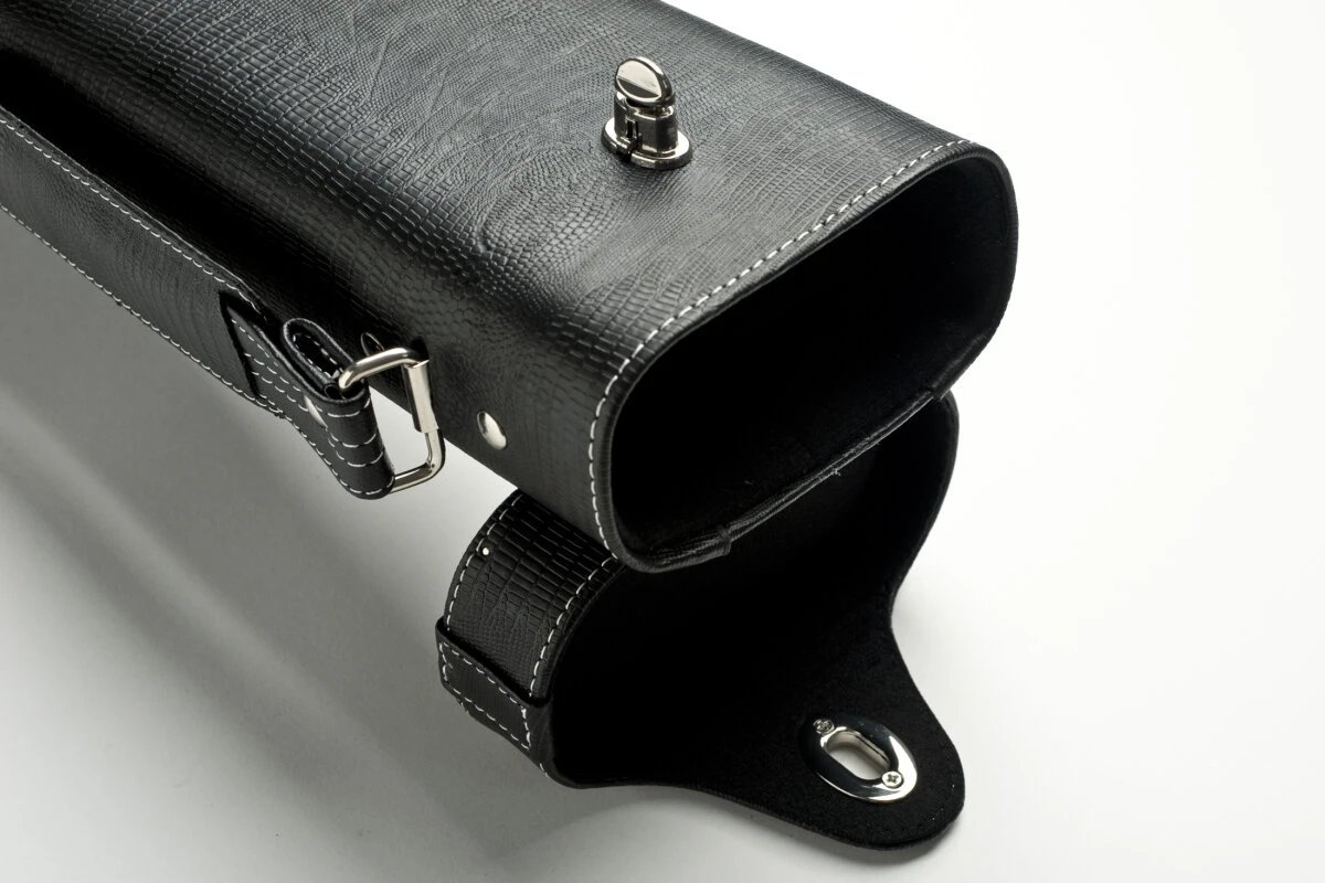 Cuel Billard-Köcher „Hustler Black“ 3/5 Für Pool-Billard-Queues, Schwarz, Aus Feinem Kunstleder, Mit Drei Seitentaschen Für Billardzubehör – Bild 8