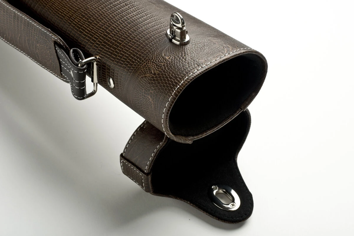 CUEL Billard-Köcher „Hustler Brown“ 2/2 Für Pool-Billard-Queues, Braun, Aus Feinem Kunstleder, Mit Drei Seitentaschen Für Billardzubehör – Bild 8