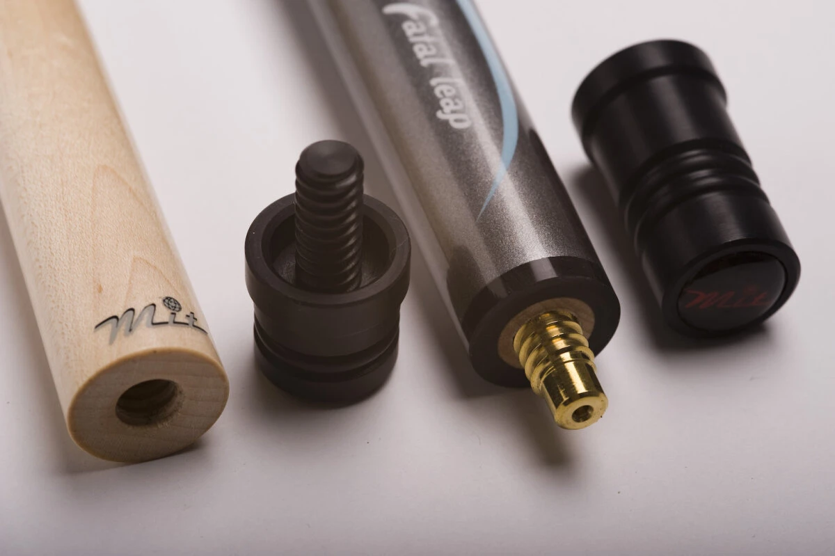 MIT MJ1-001 „Fatal Leap“ Jump-Queue, 2-teilig, Silbergrau, G10-Spitze, Gewindeschoner – Bild 2