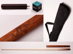 Snooker-Einsteigerangebot: 1 Queue + 1 Köcher/Koffer + 1 Stück Kreide